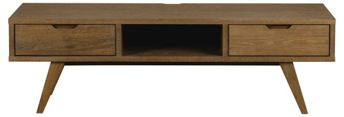 TV stolek 150 cm A-Line dub kouřový moderní volně stojící se zásuvkami do obýváku Actona