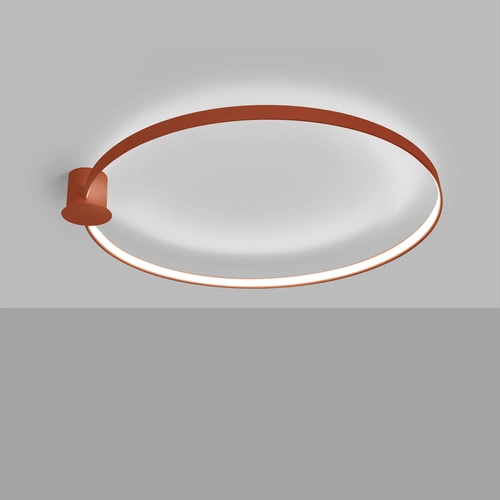 Stropní LED svítidlo RIO 110 červené kulaté moderní do obýváku a kuchyně Thoro