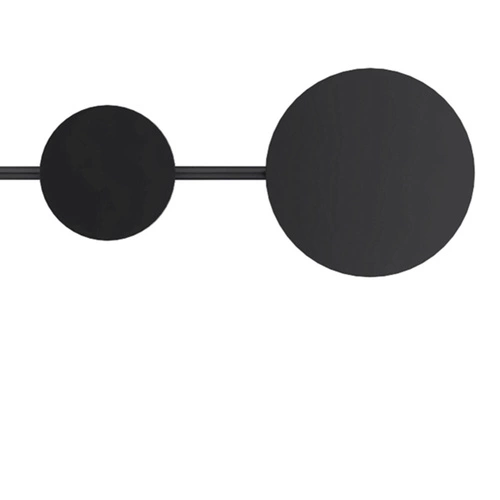 Nástěnné svítidlo CLEX - 6 LED černá 89 cm