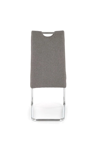 Čalouněná židle Tenesse šedá na chromovaných lyžinách do jídelny moderní Intesi