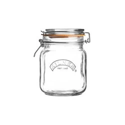 Sklenice 1l, Square Clip Top Jar KILNER
