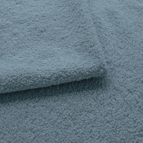 Rohová rozkládací pohovka levá Hobro modrá moderní do obýváku s úložným prostorem