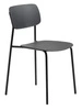 Jídelní a kuchyňská židle Kirkland moderní černá stohovatelná