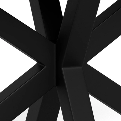 Stůl Heaven 135x80 moderní jídelní keramika dub na černých nohách