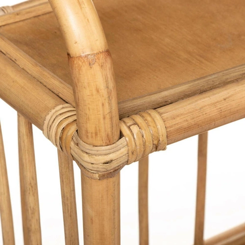 Dětský ratanový regál na knihy a hračky boho Atmosphera nízký přírodní 60 cm