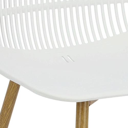 Jídelní židle Klaus bílá skandinávská z plastu snadno čistitelná Simplet