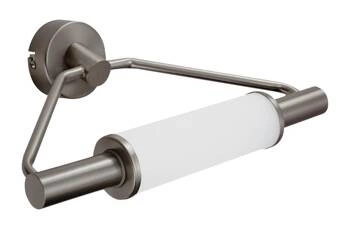 Nástěnné svítidlo Major moderní bílé a nikl do koupelny nad zrcadlo 2xG9 CANDELLUX