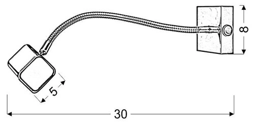 Nástěnné LED svítidlo Forma chrom moderní nastavitelná na čtení a do ložnice CANDELLUX
