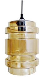 Závěsné skleněné svítidlo jantarové Decorado 18 do obýváku a ložnice