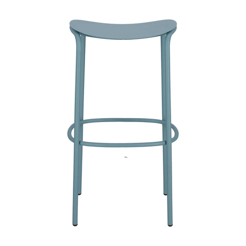 Kovová barová židle Trick 75 cm modrá moderní do kuchyně a na ostrůvek SCAB Design