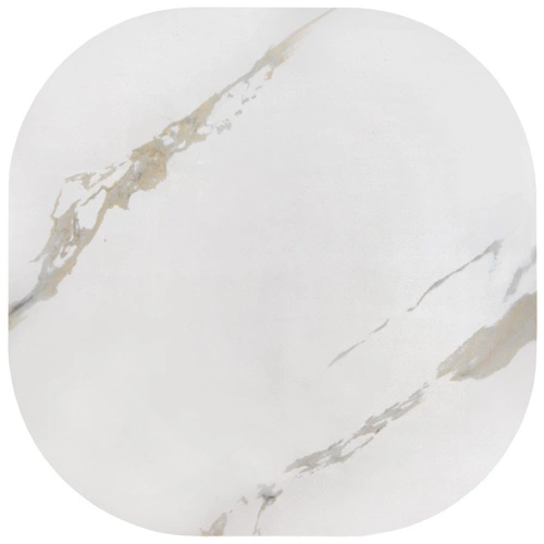 Velký čtvercový konferenční stolek Dalita bílý mramor moderní loftový do obývacího pokoje Intesi