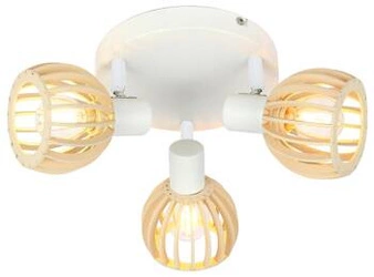 Stropní svítidlo Atarri stropní svítidlo 3x25W E14 bílá+dřevo