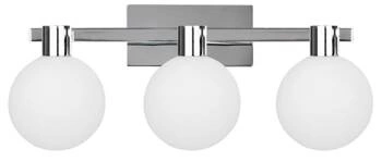 Nástěnné svítidlo Maldus chromová lampa 3x40W G9 bílý difuzor
