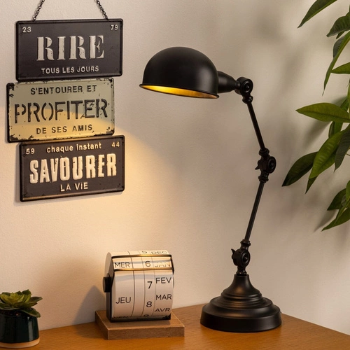 Basaltová lampa černá