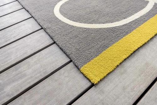 Venkovní koberec Giant Linear Stem Slate 250x350 moderní geometrický na terasu snadno čistitelný