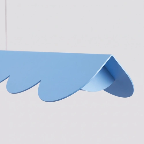 Závěsné LED svítidlo BISCUIT modré nastavitelné nad ostrůvek 98,5 cm