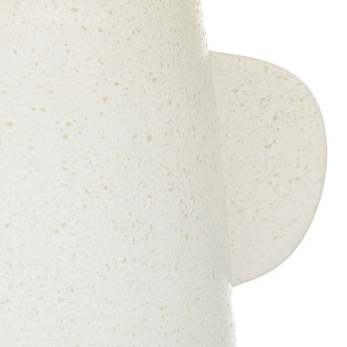 Noční lampička do ložnice Raia Atmosphera bílá keramická s boho stínidlem 42 cm