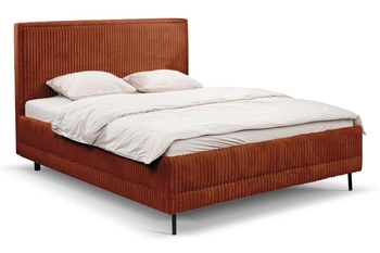 Čalouněná postel Foggy 160x200 s úložným prostorem terakota moderní do ložnice