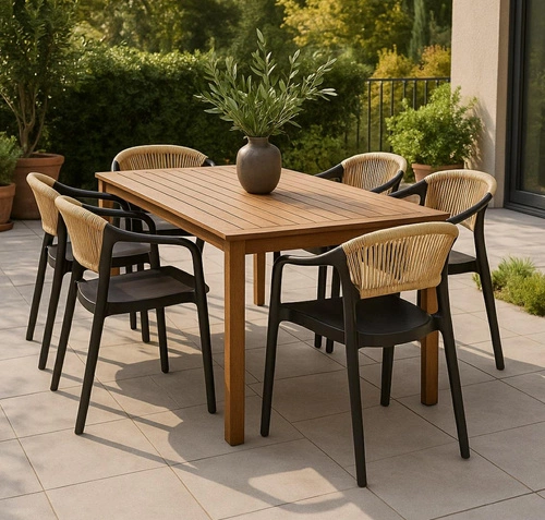 Jídelní židle Osma Intesi černá, polypropylen, stohovatelná, snadné čištění, s područkami