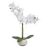 Umělá orchidej Clera jako živá v moderním keramickém květináči do obýváku 52 cm Atmosphera