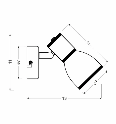 Nástěnné svítidlo Fido bílá a chrom nastavitelná kovová moderní do ložnice a obývacího pokoje
