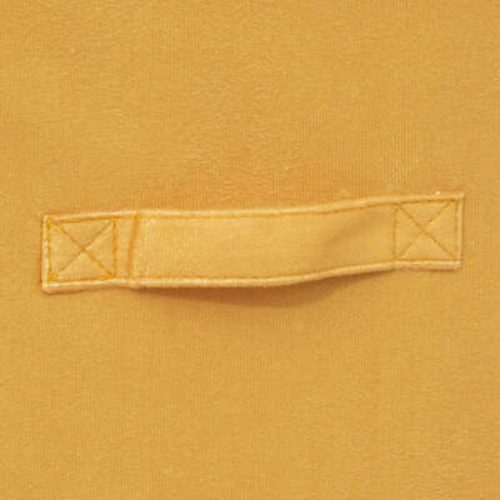 Skládací úložný box do regálu 31x31 samet žlutý s úchytkou, moderní 5five simply smart