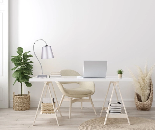 Stolní lampa Luk 1x40W E14 chrom