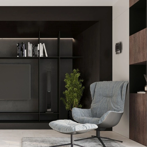 Nástěnné svítidlo Hestia černé moderní kovové do obýváku a ložnice Sollux Lighting