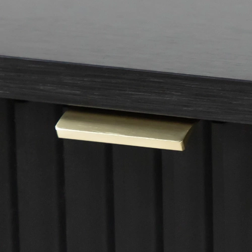 TV skříňka Delicious drážkovaná černá