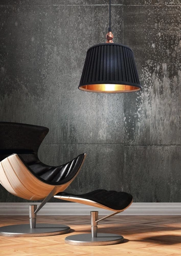 Závěsné svítidlo Amore černé kuželové moderní do obýváku a jídelny CANDELLUX