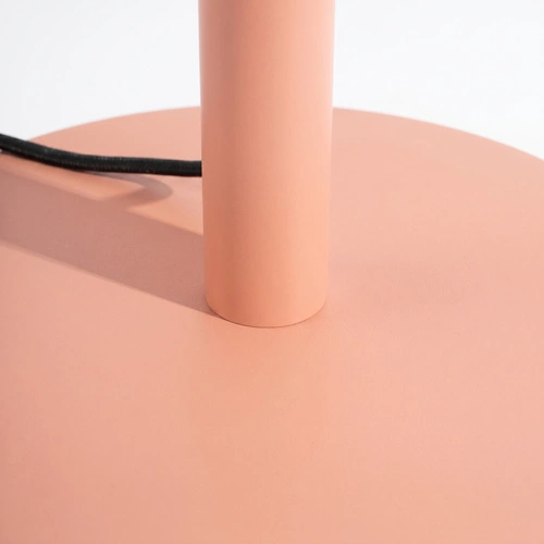 Stojací lampa do obývacího pokoje TRANG moderní LED broskvová 150 cm