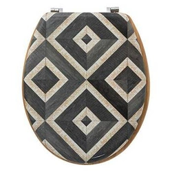 Canvas černé duroplastové WC sedátko do koupelny