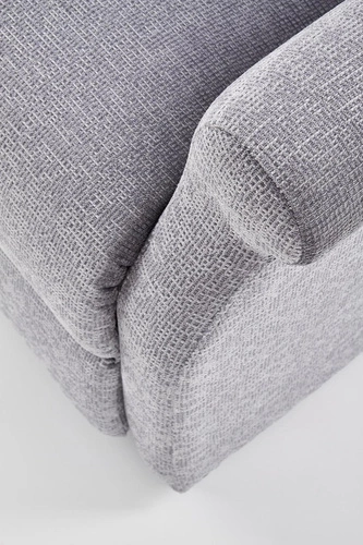 Masážní rozkládací křeslo Nagu z veluru do obýváku světle šedé moderní relax