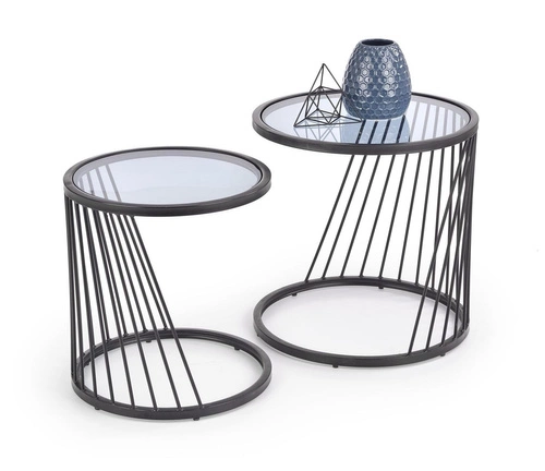 Sada 2 stolků Tornello černá /