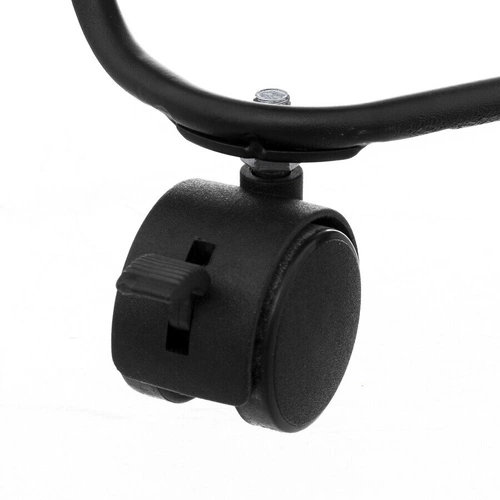 Mayaj kovový kuchyňský vozík na kolečkách černý, prostorný mobilní stolek do kuchyně