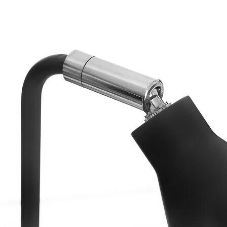 Noční lampička Linn 45,5 cm černá moderní stolní lampa do ložnice a na psací stůl Atmosphera