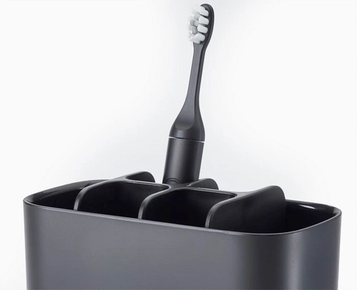 Joseph Joseph EasyStore černý organizér na zubní kartáčky do koupelny, velký, moderní