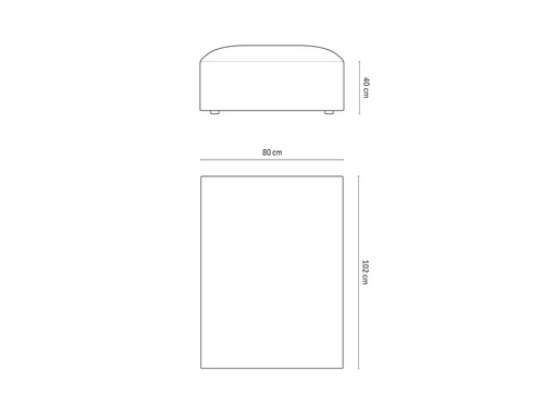 Zelený sametový taburet Jodie, čtvercový, moderní do obýváku a ložnice 80x102 cm