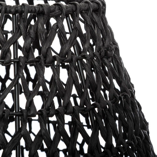 Noční lampička Etel černá Atmosphera skandinávská s papírovým stínidlem do ložnice nebo obýváku