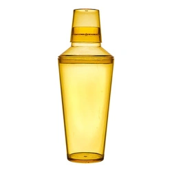 Shaker Sky žlutý Intesi šejkr na drinky 3dílný s cedníkem 500 ml