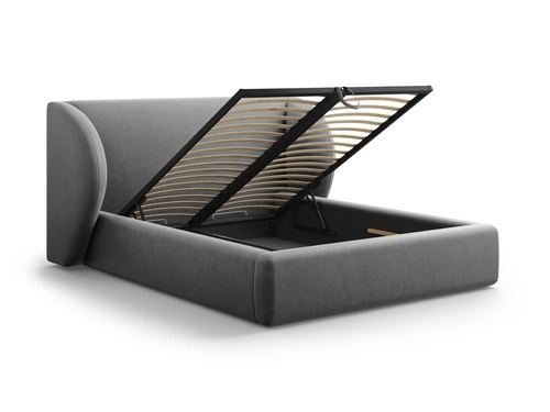 Miley II Grey Velvet postel 200x200