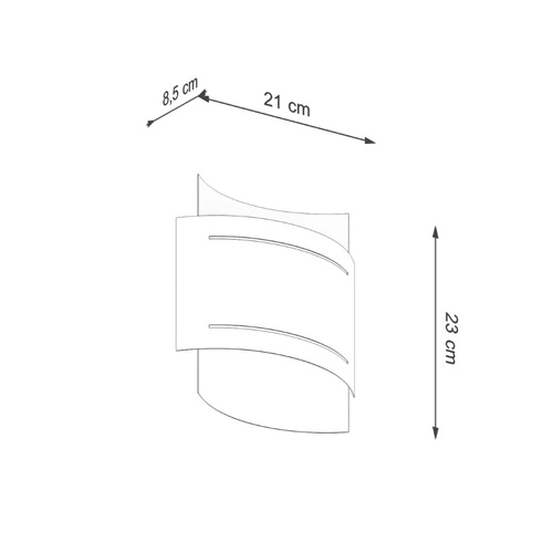 Nástěnné svítidlo Hestia bílé moderní kovové do obýváku a ložnice Sollux Lighting
