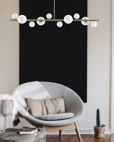 Závěsné svítidlo MILKY DROP zlaté 120 cm