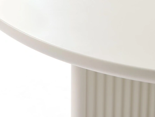 Konferenční stolek Palma kulatý 80 cm moderní krémový do obývacího pokoje