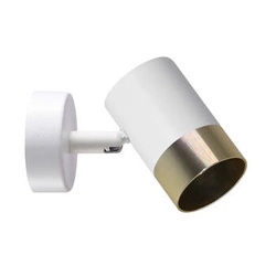 Nástěnné svítidlo Tobi bílo-zlaté kovové moderní do obýváku a ložnice CANDELLUX