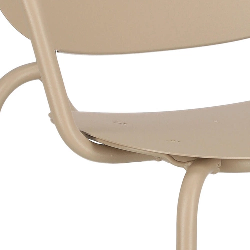 Kovová zahradní židle s područkami Si-Si Arm SCAB Design béžová na terasu
