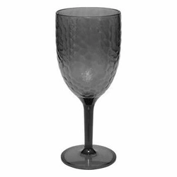 Estiva sklenice na víno plastová tmavě šedá