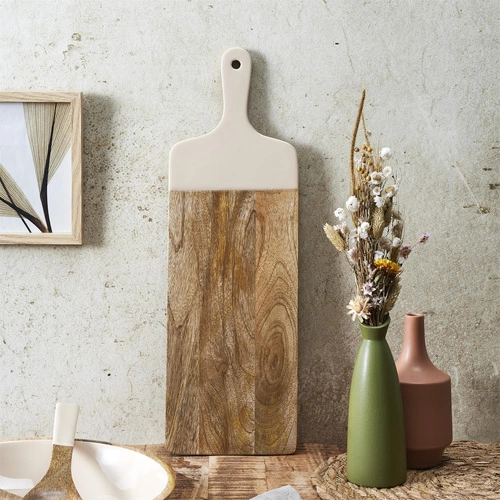 Krájecí prkénko Dune Intesi z mangového dřeva 58 cm moderní do kuchyně přírodní