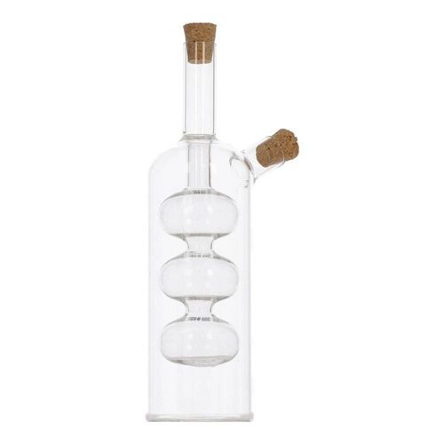 5five simply smart skleněná láhev na olej a ocet 2v1 s korkem 290 ml