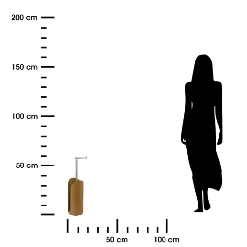 Pískový kovový stojan na toaletní papír 5five simply smart Kho moderní do koupelny s místem na náhradní role